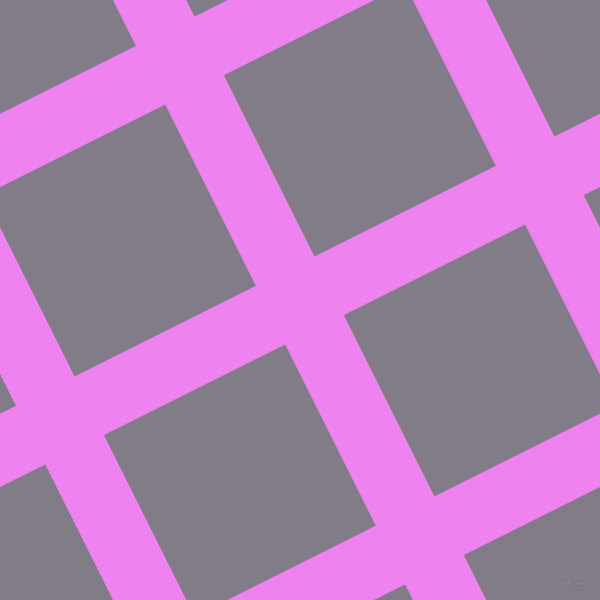 27/117 degree angle diagonal checkered chequered lines, 93 pixel line width, 287 pixel square size, Violet and Topaz plaid checkered seamless tileable