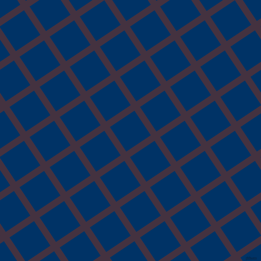 34/124 degree angle diagonal checkered chequered lines, 22 pixel line width, 97 pixel square size, Voodoo and Prussian Blue plaid checkered seamless tileable