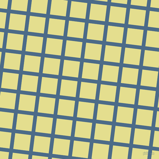 83/173 degree angle diagonal checkered chequered lines, 12 pixel lines width, 51 pixel square size, Wedgewood and Primrose plaid checkered seamless tileable