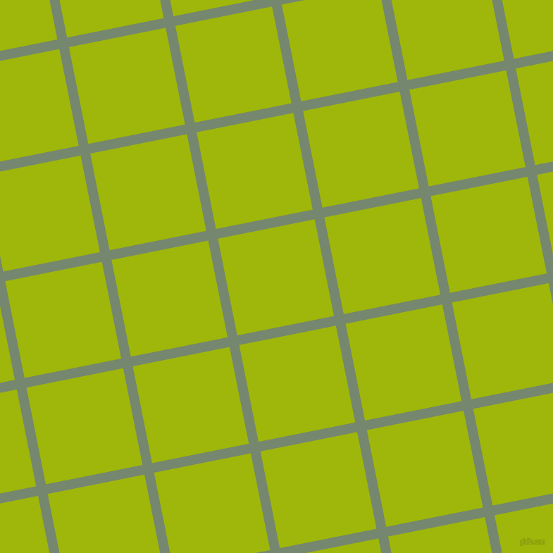 11/101 degree angle diagonal checkered chequered lines, 14 pixel lines width, 140 pixel square size, Xanadu and Citrus plaid checkered seamless tileable