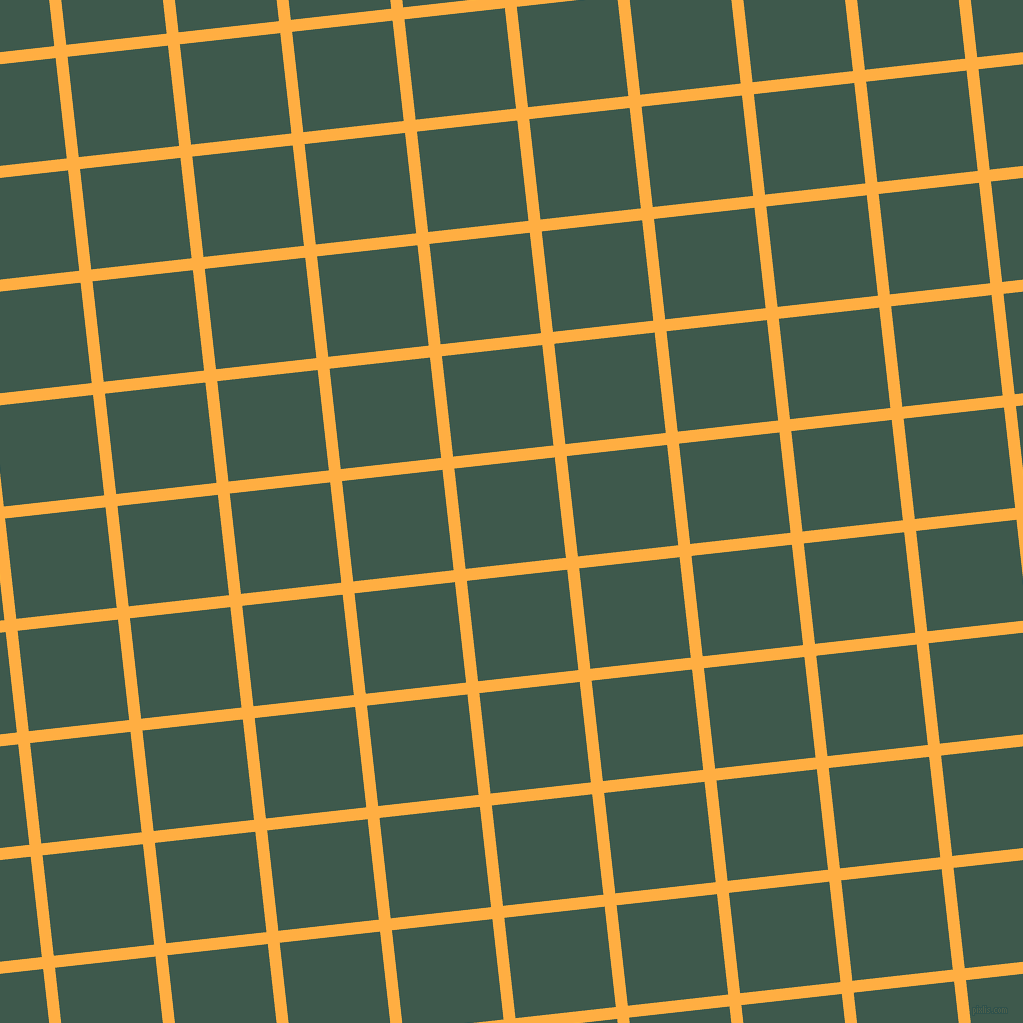 6/96 degree angle diagonal checkered chequered lines, 12 pixel lines width, 101 pixel square size, Yellow Orange and Plantation plaid checkered seamless tileable