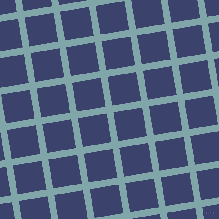 9/99 degree angle diagonal checkered chequered lines, 22 pixel line width, 94 pixel square size, Ziggurat and Port Gore plaid checkered seamless tileable