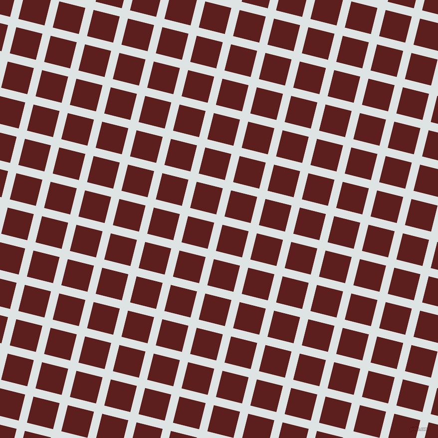 76/166 degree angle diagonal checkered chequered lines, 17 pixel lines width, 54 pixel square size, Zircon and Red Oxide plaid checkered seamless tileable