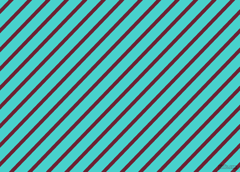 46 degree angle lines stripes, 7 pixel line width, 19 pixel line spacing, Claret and Medium Turquoise stripes and lines seamless tileable