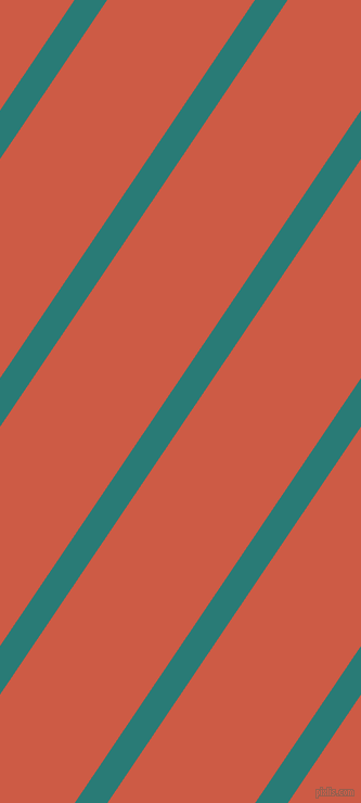 56 degree angle lines stripes, 25 pixel line width, 113 pixel line spacing, Elm and Dark Coral stripes and lines seamless tileable