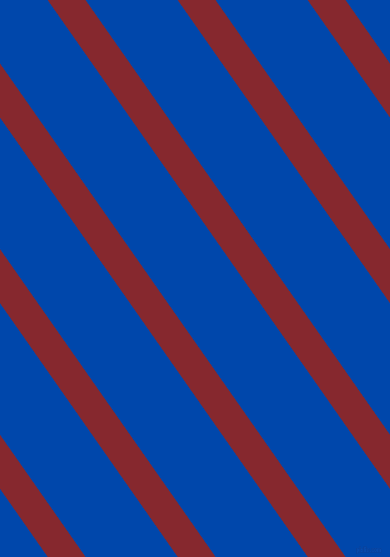 125 degree angle lines stripes, 44 pixel line width, 107 pixel line spacing, Flame Red and Cobalt stripes and lines seamless tileable