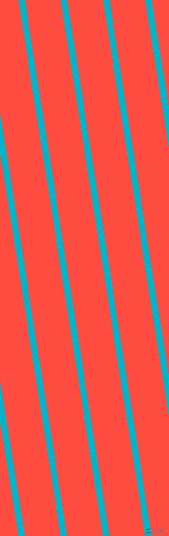 99 degree angle lines stripes, 13 pixel line width, 72 pixel line spacing, Iris Blue and Sunset Orange stripes and lines seamless tileable