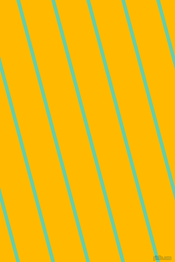 105 degree angle lines stripes, 7 pixel line width, 60 pixel line spacing, Medium Aquamarine and Selective Yellow stripes and lines seamless tileable