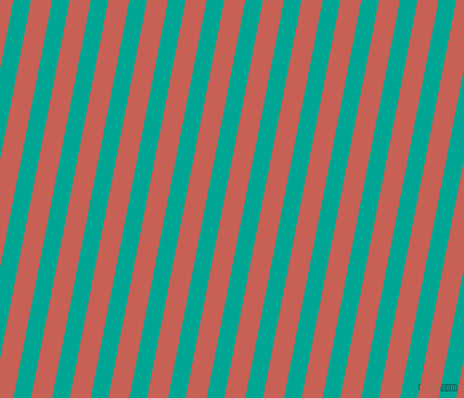 79 degree angle lines stripes, 16 pixel line width, 19 pixel line spacing, Persian Green and Sunglo stripes and lines seamless tileable