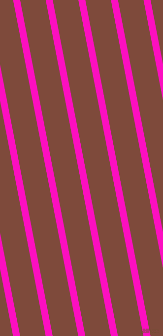 101 degree angle lines stripes, 14 pixel line width, 51 pixel line spacing, Shocking Pink and Nutmeg stripes and lines seamless tileable