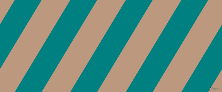 59 degree angle lines stripes, 75 pixel line width, 80 pixel line spacing, Teal and Pale Taupe stripes and lines seamless tileable