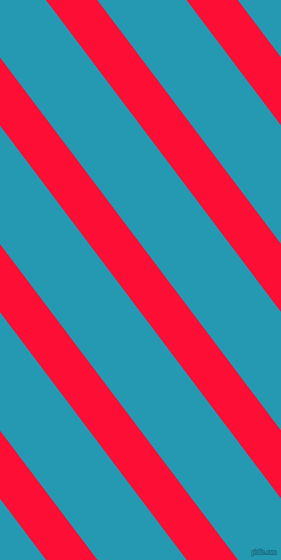 127 degree angle lines stripes, 58 pixel line width, 101 pixel line spacing, Torch Red and Pelorous stripes and lines seamless tileable