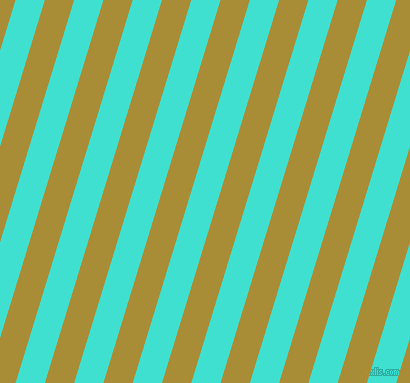 73 degree angle lines stripes, 28 pixel line width, 28 pixel line spacing, Turquoise and Reef Gold stripes and lines seamless tileable