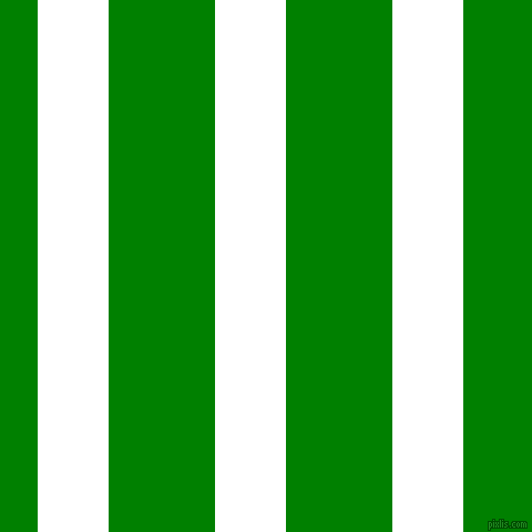 vertical lines stripes, 64 pixel line width, 96 pixel line spacing, White and Green vertical lines and stripes seamless tileable