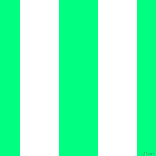 vertical lines stripes, 128 pixel line width, 128 pixel line spacing, White and Spring Green vertical lines and stripes seamless tileable