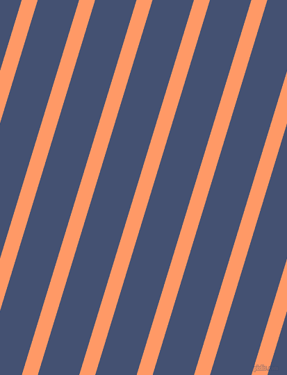 73 degree angle lines stripes, 22 pixel line width, 57 pixel line spacing, Atomic Tangerine and Astronaut angled lines and stripes seamless tileable
