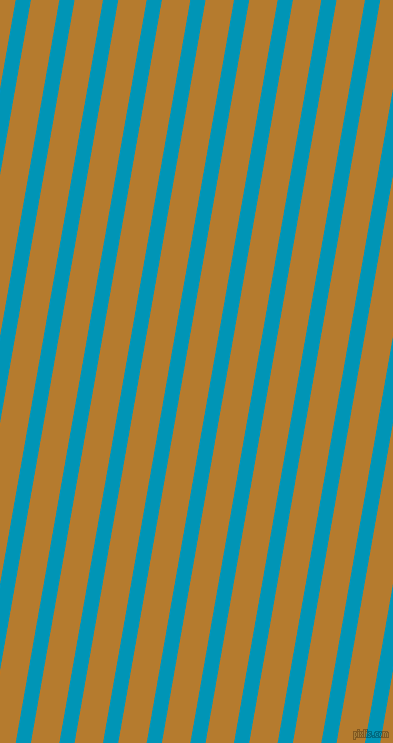 80 degree angle lines stripes, 15 pixel line width, 28 pixel line spacing, Bondi Blue and Mandalay angled lines and stripes seamless tileable