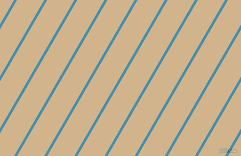 60 degree angle lines stripes, 5 pixel line width, 46 pixel line spacing, Boston Blue and Tan angled lines and stripes seamless tileable
