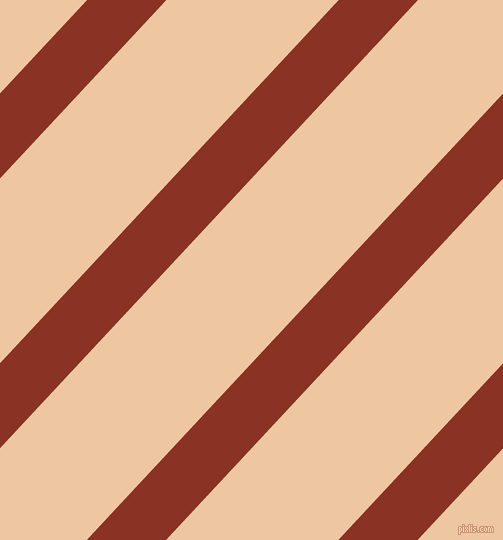 47 degree angle lines stripes, 58 pixel line width, 126 pixel line spacing, Burnt Umber and Negroni angled lines and stripes seamless tileable