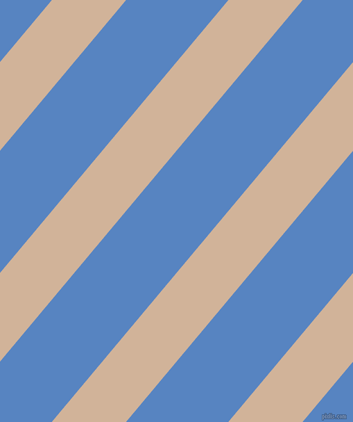 50 degree angle lines stripes, 82 pixel line width, 113 pixel line spacing, Cashmere and Havelock Blue angled lines and stripes seamless tileable
