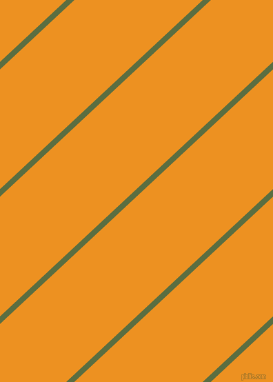 43 degree angle lines stripes, 8 pixel line width, 127 pixel line spacing, Chalet Green and Carrot Orange angled lines and stripes seamless tileable