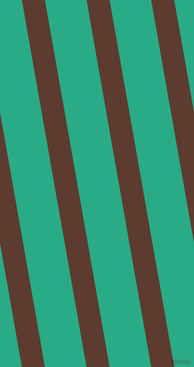 100 degree angle lines stripes, 46 pixel line width, 83 pixel line spacing, Cioccolato and Jungle Green angled lines and stripes seamless tileable