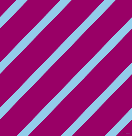 46 degree angle lines stripes, 33 pixel line width, 96 pixel line spacing, Cornflower and Eggplant angled lines and stripes seamless tileable