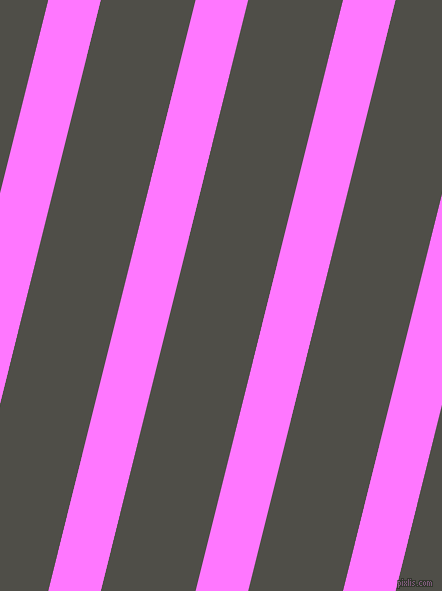 76 degree angle lines stripes, 51 pixel line width, 92 pixel line spacing, Fuchsia Pink and Merlin angled lines and stripes seamless tileable