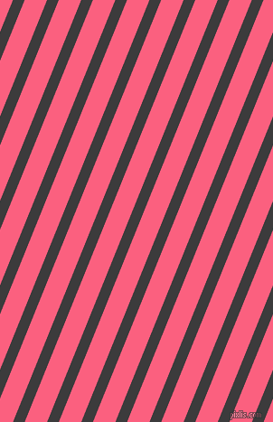 68 degree angle lines stripes, 12 pixel line width, 23 pixel line spacing, Fuscous Grey and Brink Pink angled lines and stripes seamless tileable