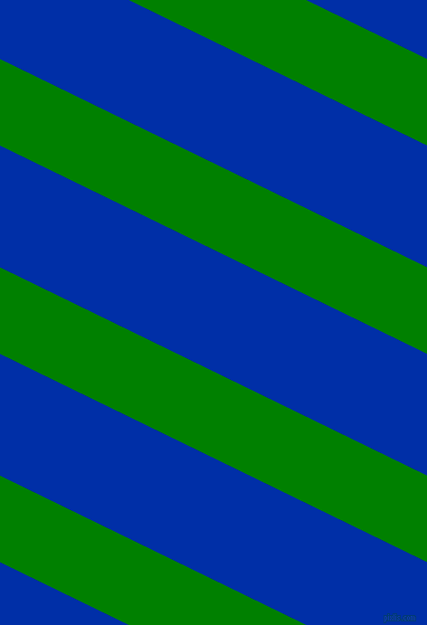 154 degree angle lines stripes, 86 pixel line width, 121 pixel line spacing, Green and International Klein Blue angled lines and stripes seamless tileable