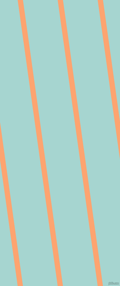 98 degree angle lines stripes, 18 pixel line width, 118 pixel line spacing, Hit Pink and Sinbad angled lines and stripes seamless tileable
