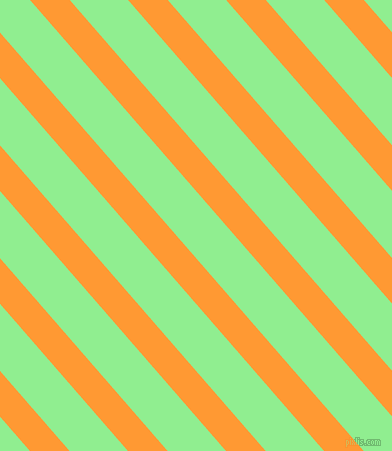 131 degree angle lines stripes, 30 pixel line width, 44 pixel line spacing, Neon Carrot and Light Green angled lines and stripes seamless tileable