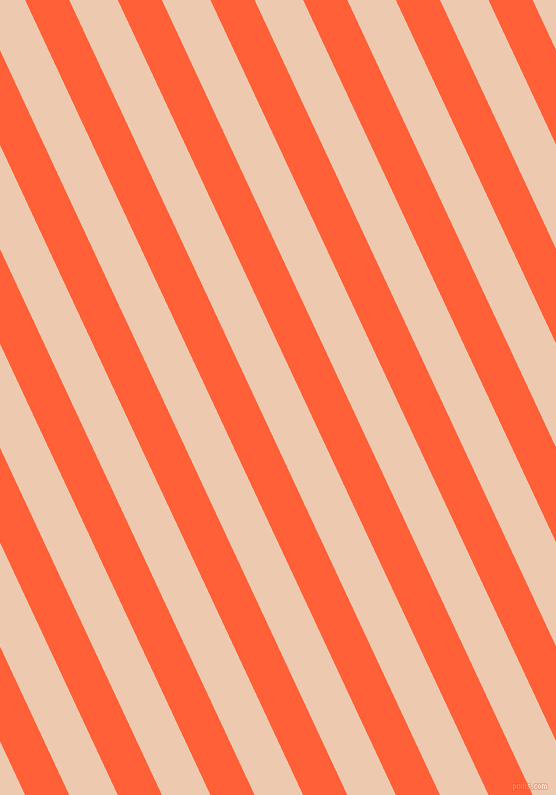115 degree angle lines stripes, 40 pixel line width, 44 pixel line spacing, Outrageous Orange and Desert Sand angled lines and stripes seamless tileable