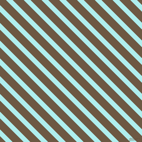 135 degree angle lines stripes, 16 pixel line width, 26 pixel line spacing, Pale Turquoise and Tobacco Brown angled lines and stripes seamless tileable