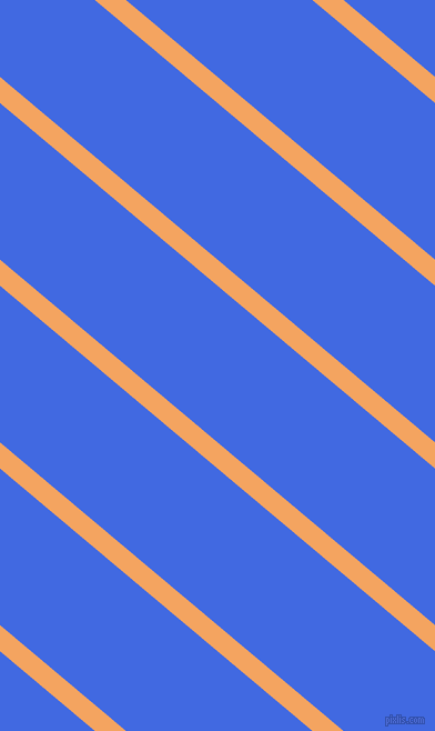 140 degree angle lines stripes, 18 pixel line width, 108 pixel line spacing, Sandy Brown and Royal Blue angled lines and stripes seamless tileable
