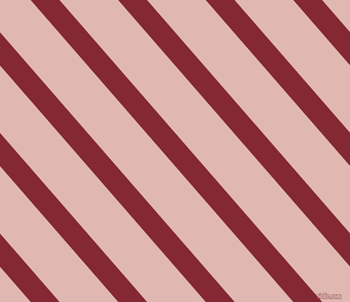 131 degree angle lines stripes, 31 pixel line width, 63 pixel line spacing, Shiraz and Cavern Pink angled lines and stripes seamless tileable