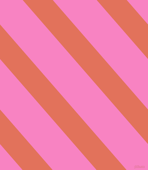 131 degree angle lines stripes, 78 pixel line width, 114 pixel line spacing, Terra Cotta and Tea Rose angled lines and stripes seamless tileable