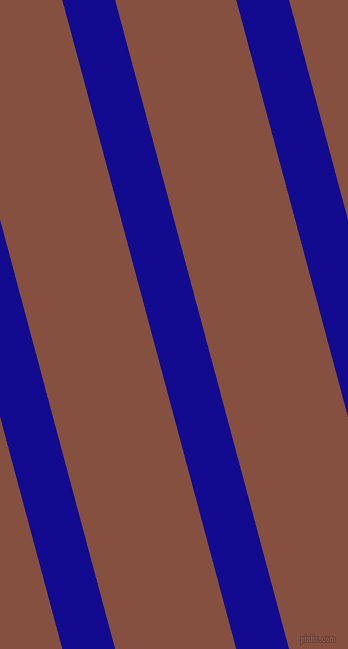 105 degree angle lines stripes, 51 pixel line width, 117 pixel line spacing, Ultramarine and Ironstone angled lines and stripes seamless tileable