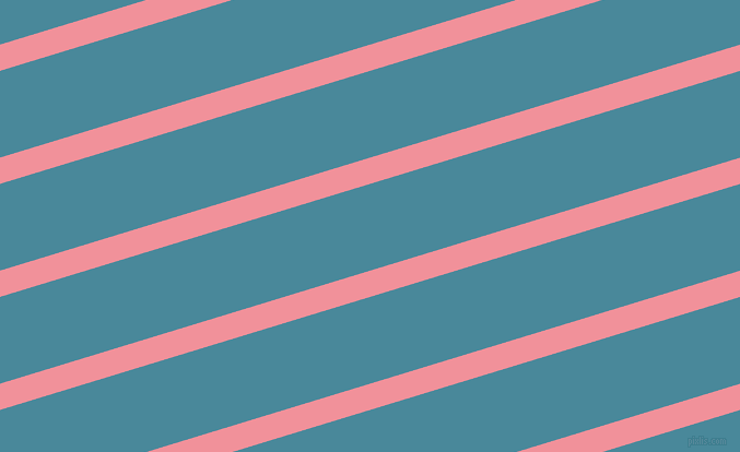 17 degree angle lines stripes, 23 pixel line width, 76 pixel line spacing, Wewak and Hippie Blue angled lines and stripes seamless tileable