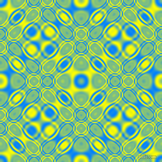 Dodger Blue and Yellow cellular plasma seamless tileable