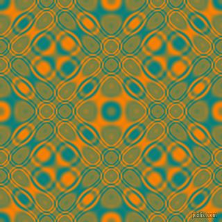 , Teal and Dark Orange cellular plasma seamless tileable