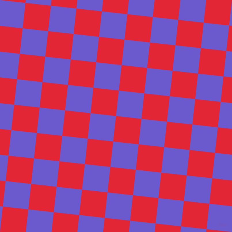 84/174 degree angle diagonal checkered chequered squares checker pattern checkers background, 89 pixel squares size, , Alizarin and Slate Blue checkers chequered checkered squares seamless tileable
