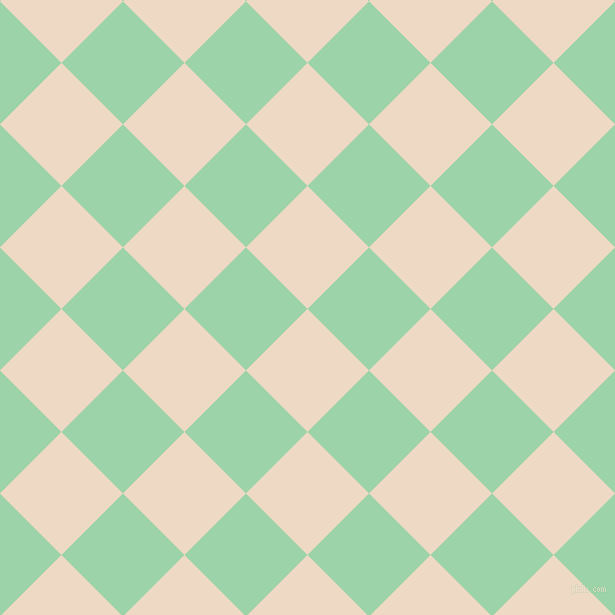 45/135 degree angle diagonal checkered chequered squares checker pattern checkers background, 87 pixel square size, , Almond and Chinook checkers chequered checkered squares seamless tileable