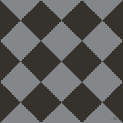 45/135 degree angle diagonal checkered chequered squares checker pattern checkers background, 102 pixel squares size, , Aluminium and Acadia checkers chequered checkered squares seamless tileable