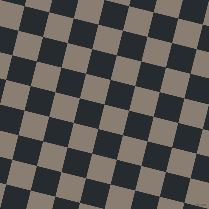 76/166 degree angle diagonal checkered chequered squares checker pattern checkers background, 85 pixel squares size, , Americano and Blue Charcoal checkers chequered checkered squares seamless tileable