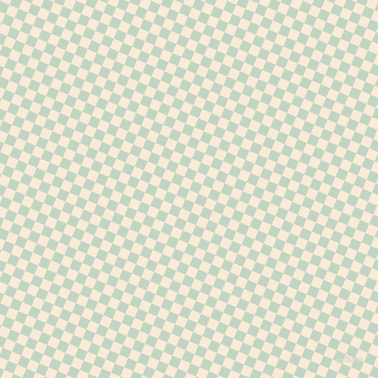67/157 degree angle diagonal checkered chequered squares checker pattern checkers background, 14 pixel square size, , Antique White and Sea Mist checkers chequered checkered squares seamless tileable