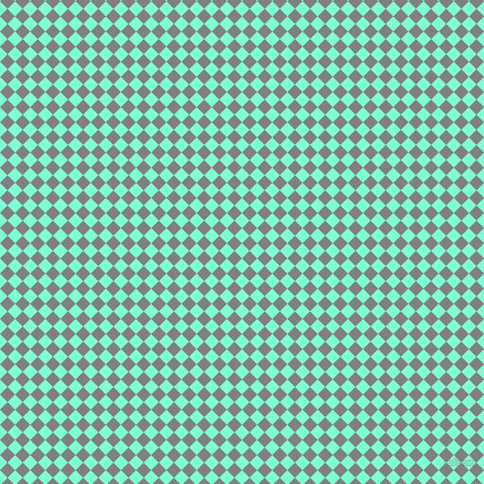 45/135 degree angle diagonal checkered chequered squares checker pattern checkers background, 12 pixel square size, , Aquamarine and Grey checkers chequered checkered squares seamless tileable
