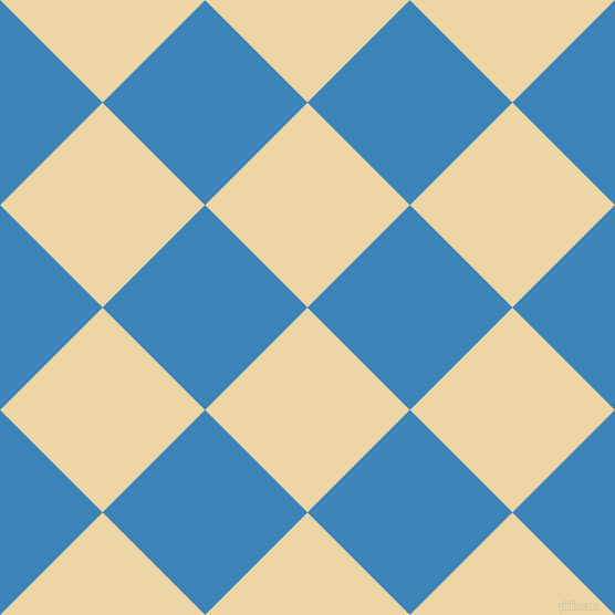 45/135 degree angle diagonal checkered chequered squares checker pattern checkers background, 131 pixel squares size, , Astra and Curious Blue checkers chequered checkered squares seamless tileable
