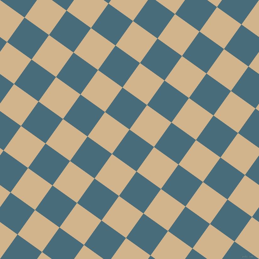 54/144 degree angle diagonal checkered chequered squares checker pattern checkers background, 96 pixel square size, , Bismark and Tan checkers chequered checkered squares seamless tileable