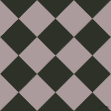45/135 degree angle diagonal checkered chequered squares checker pattern checkers background, 101 pixel squares size, , Black Forest and Dusty Grey checkers chequered checkered squares seamless tileable
